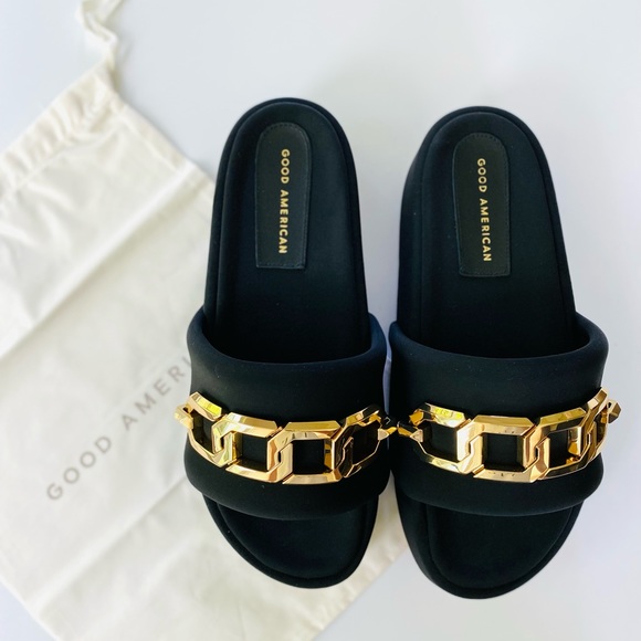Good American Chain Platform Slide Sandals - Picture 4 of 7